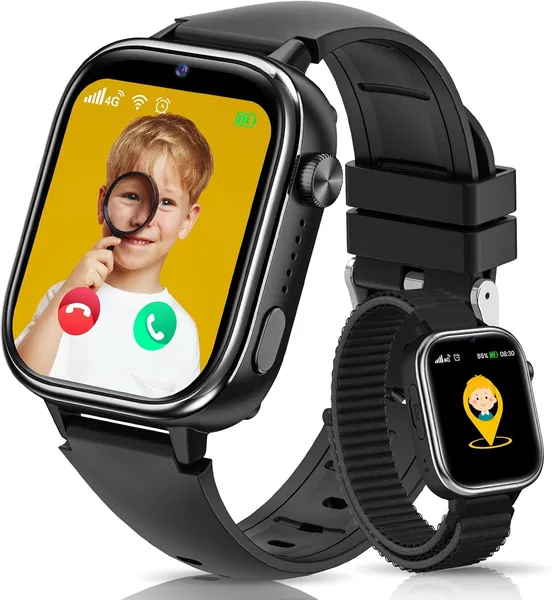 Reloj Inteligente 4G para Niños con GPS y Videollamadas, Modo Escuela, Podómetro, SOS - Mejor Oferta