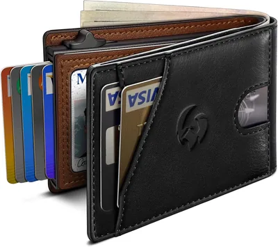 Slim Men's Wallet with RFID & Pop-Up Card Holder