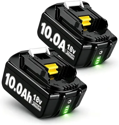 2x 18V 8,0 Ah/8000 mAh Ersatzakku für Makita kompatibel mit BL1860B, BL1850B usw. - 18% Rabatt