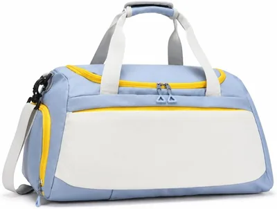 Bolsa Deportiva Dry Wet para Gimnasio, Maleta con Compartimento para Zapatos y Bolsillo Separado