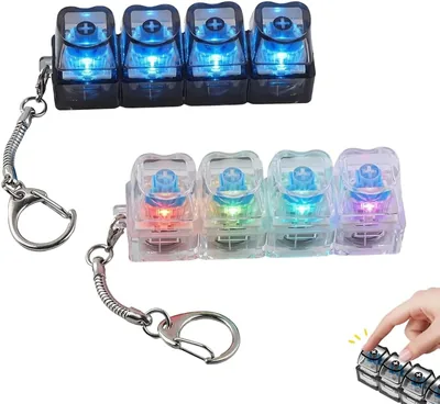 2 Pcs Keyboard Fidget - Mechanical Keycap Clicker - Stress Relief