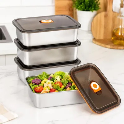4 Pack Stainless Steel Food Containers Set Best Deal