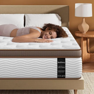 BedStory Queen Mattress 14 Inch Firm Hybrid - Best Deal