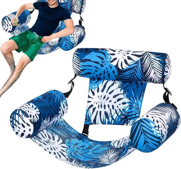 Silla de piscina hinchable | Relajante flotador para vacaciones de verano y viajes, hoteles y playas - Mejor Oferta