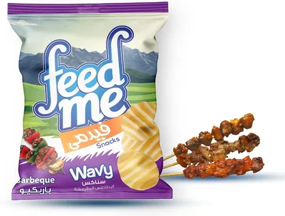 رقائق الشواء المتموجة FeedMe 34-41 جم - أفضل سعر