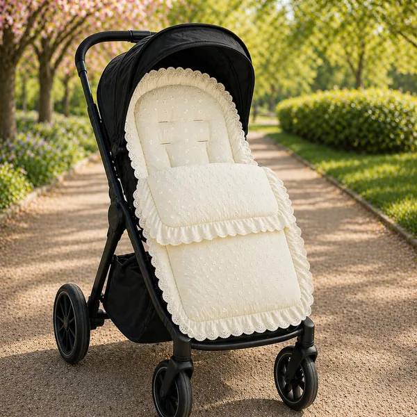 FYLO Universal Broderie Anglaise Pushchair Footmuff