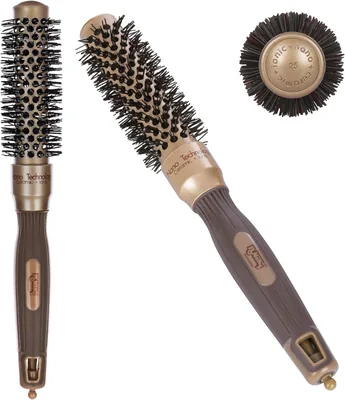 PONIK's 25mm Ceramic Round Brush for Short Hair - Mini Detangler