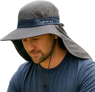 TOP-EX Cooling Sun Hat Men UPF 50+ Wide Brim