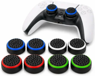Grip para Controle em Silicone Antiderrapante - Kit com 10 Unidades - Compatível com PS4, PS5, Xbox e Switch - Cores Variadas - Best Deal