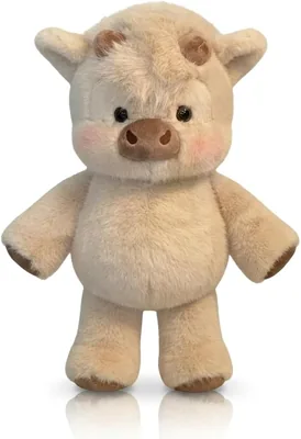 Vuecer Plush Running Cow: Giocattolo Dinamico e Carino per Bambini e Adulti - Khaki