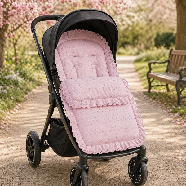 FYLO Universal Broderie Anglaise Pushchair Footmuff