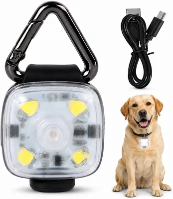 KELVORA Dog Collar Light USB Rechargeable Waterproof LED Clip On Light Best Deal