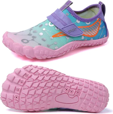 Zapatos de Agua para Niños, Descalzos de Playa, Antideslizantes, Secado Rápido, Suaves y Transpirables, Parque