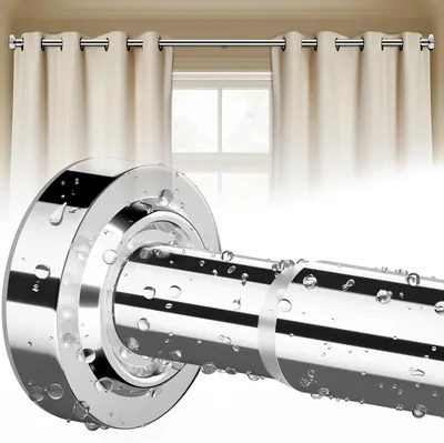 Gluckluz Telescopic Shower Curtain Rod - 20% Off