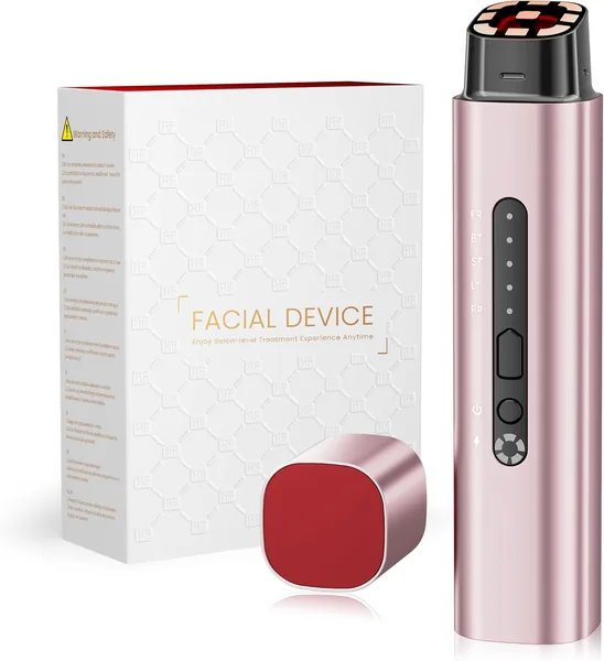 Dispositivo Profesional de Radiofrecuencia para el Rostro, Masajeador Facial 5 en 1 con Microcorriente, Anti-Acné, Antiarrugas y Firming - 62% Descuento