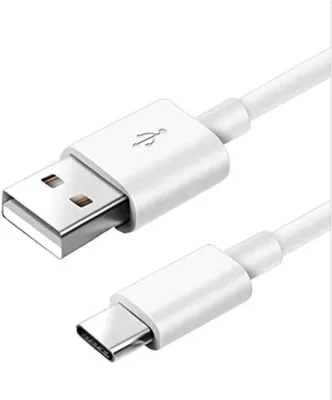 USB-A to USB-C Cable, Fast Charging, White, Android Compatible - Best Deal