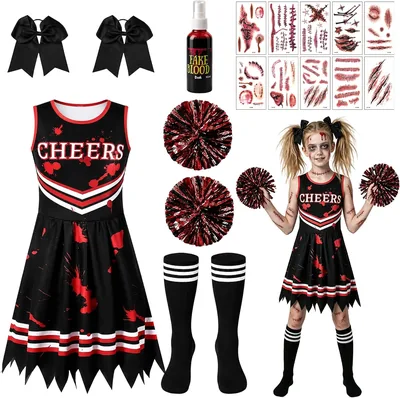 CozDazz Zombie Cheerleader Costume Kids