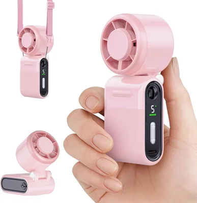ORCHID M Handheld Fan 4000mAh 5 Speeds Travel Essentials