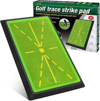 Golf Practice Mat with Swing Path Feedback