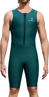 dPois Men 2mm Wetsuit Sleeveless Swimsuit Best Deal