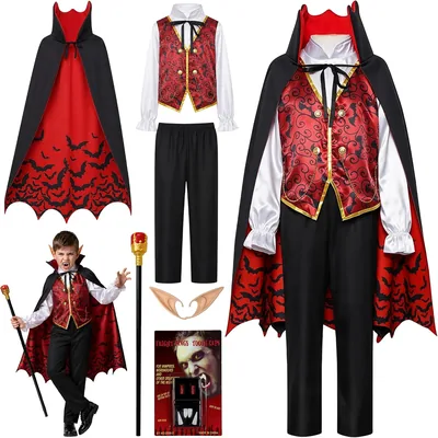 CozDazz Vampire Costume Kids Halloween Set