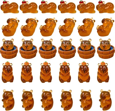 Resin Capybara Figures Set - 30 Pieces Best Deal