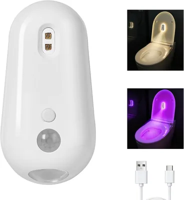 Self Cleaning UV Toilet Sanitizer - Motion Sensor & Night Light