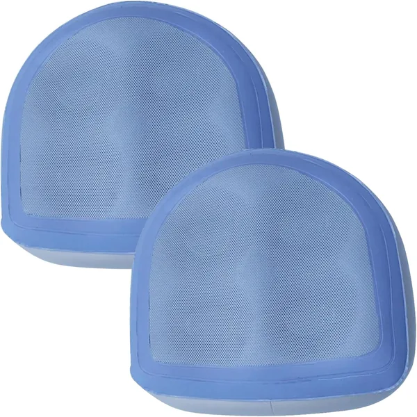Inflatable Booster Seat 2Pcs 18.5x14.6x6 Inch Spa Cushion with Suction Cups for Hot Tub Back Support Comfortable PVC Seat Pad for Adults Kids