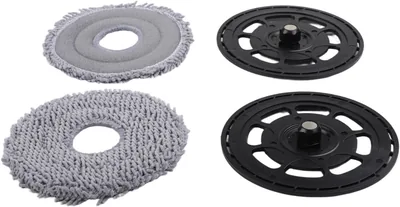 Mopphållare och torkkuddeset för Roborock QV 35S, reservdelar av plast och mikrofiber - 2 st