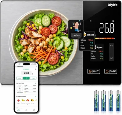 Diyife Smart Food Scale Calorie 1g/5kg TFT Display