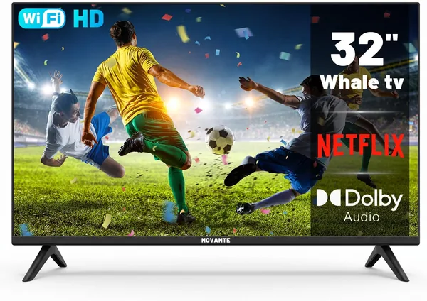 TV Inteligente 32 Polegadas, Android 10.0, LED HD Pronto, Wi-Fi e Bluetooth, Dolby Atmos, Netflix e YouTube, 3x HDMI - Melhor Preço