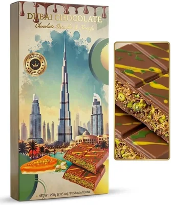 Dubai Chocolate Kunafa Pistachio 200g - Creamy Filling