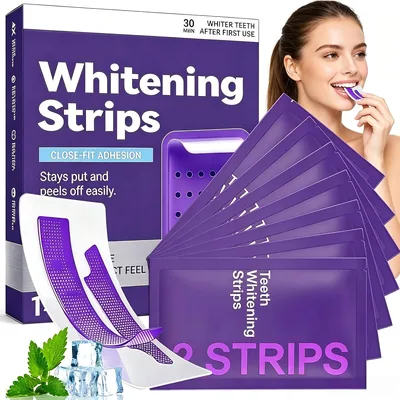 Mhepzol 14 Strips Purple Teeth Whitening Strips for Sensitive Teeth - Best Deal