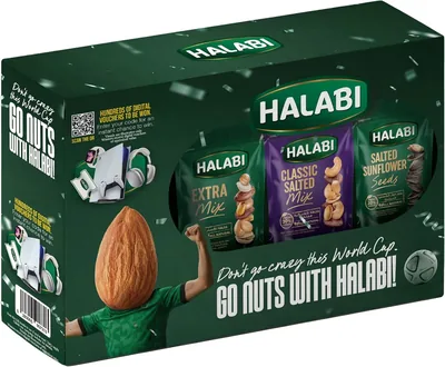 Halabi World Cup Nuts & Seeds Assortment Box 750g | 88% Off