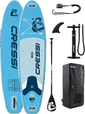 Cressi dal 1946 - Set Ultra Isup/Kayak - Tavola da Stand-Up Paddle Inflabile per Adulti, Ottima Stabilità e Resistenza, Completa di Accessori
