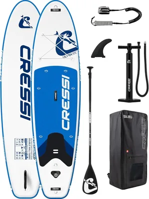 Cressi dal 1946 - Set Ultra Isup/Kayak - Tavola da Stand-Up Paddle Inflatabile per Adulti con Grande Stabilità e Resistenza, Accessori Inclusi