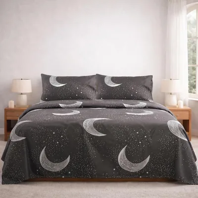 Meteorwi Hogar - Juego de Hojas de Cama de 4 Piezas, 135 cm, Microfibra Transpirable, Sencillo Ajustable hasta 25 cm, Hojas Superiores