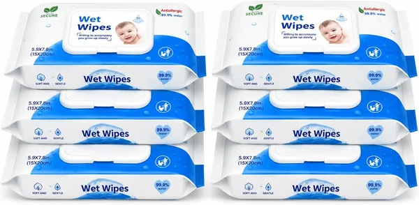 Baby Wet Wipes Antiallergic 99.9% Water - Best Deal