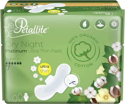 Petallite Organic Night Pads - Lab Verified, 7 Pads - Best Deal