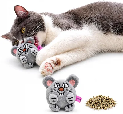 Ratón Ramón Juguete para Gatos Mishito con Catnip Natural | Peluche Interactivo Antiestrés