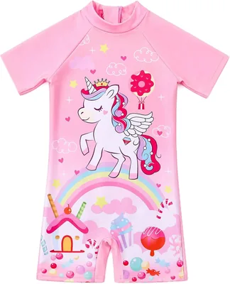 CasRmia Infant Girl Swimsuit - Cute Cartoon Prints, Comfort Fabric, Broad Age Suitability - Best Deal