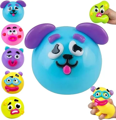 SLEEPHEAD® NEW Smushers Squishy Dog Face Swap Stress Relief