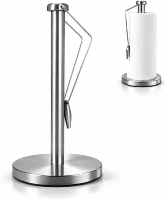 Stainless Steel Paper Towel Holder - No Drill