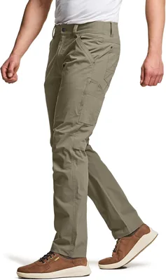 CQR Men's Cargo Pants - Water Resistant, Lightweight Workwear - Best Deal