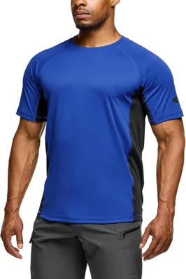 TSLA Men's Rash Guard Swim Shirts, UPF 50+ Quick Dry UV Protection