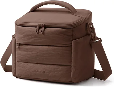 BAGSMART Lunch Box - Cute Quilted Insulated Tote