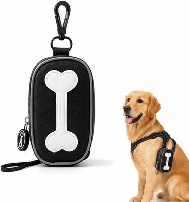 Dog Poop Bag Holder - Black or Blue Hands Free Carrier Best Deal