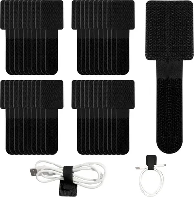 UYVPAER 40-Piece Cable Clips - Black Nylon for Organising Cables