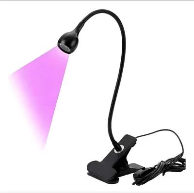 Lámpara LED para Uñas con Forma de Cisne - Ajuste de Cuello 360°, Luz UV para Secado de Gel, Clip de Mesa - Ali