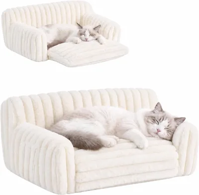 Tiita 2-in-1 Cat Sofa Bed Beige Best Deal